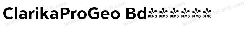 ClarikaProGeo Bd字体转换